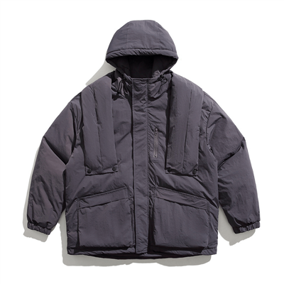 Mens Down Jacket Nrog Scarf