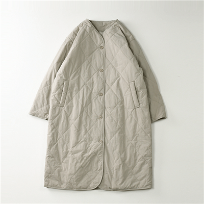 Womens Quilted Button Up Jacket
