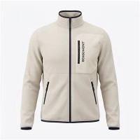 Txiv neej Fleece Patch Mid -Layer Jacket